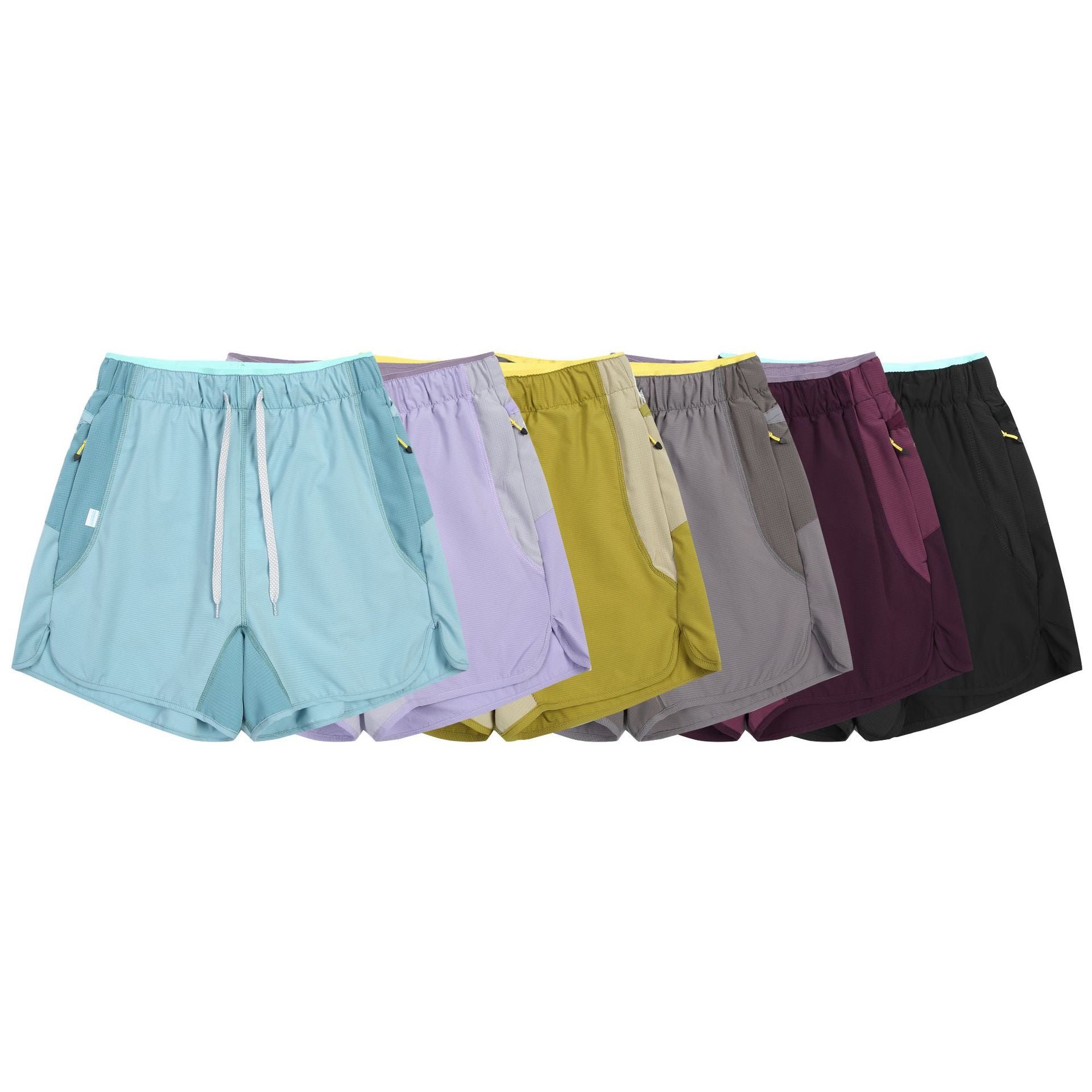 Outdoor Lightweight Quick-Dry Breathable Sports Thin Shorts Color-Blocked Five-Panel Shorts Men