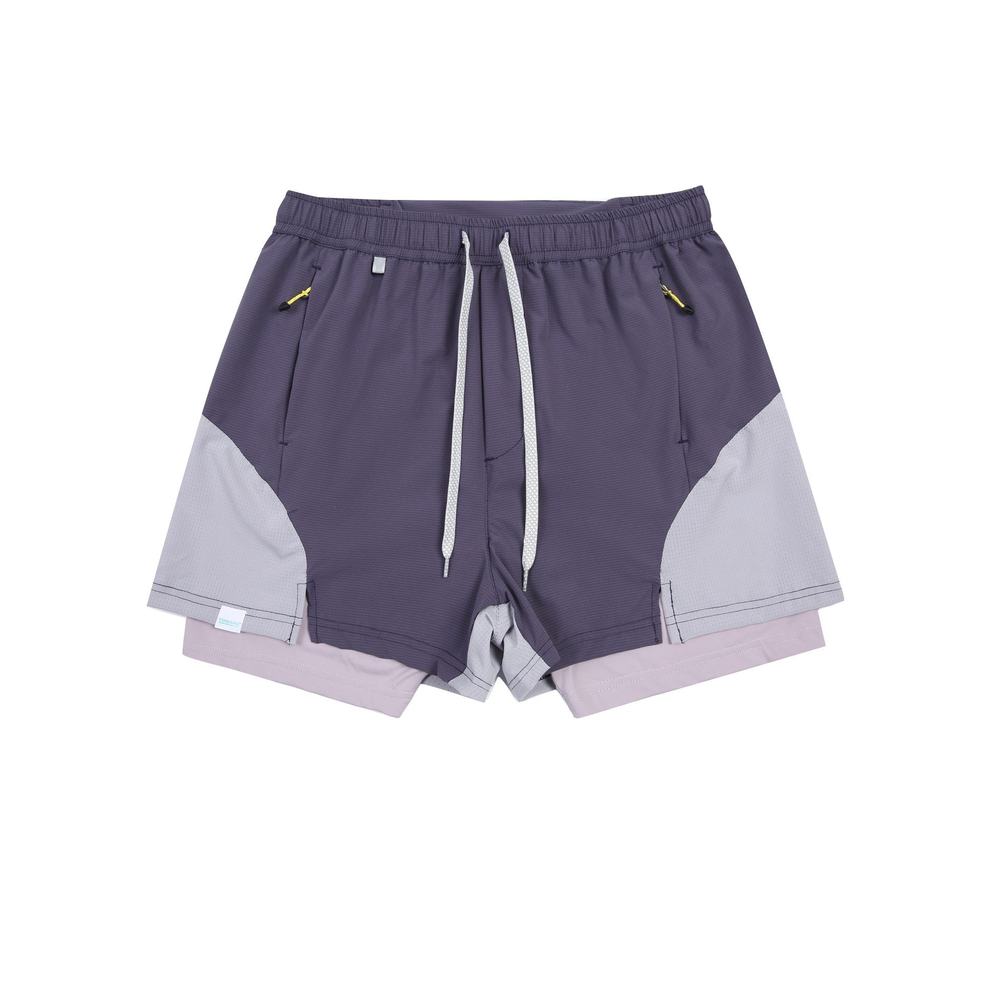 Outdoor Quick-Dry Running Shorts Color-Blocked Design with Anti-See-Through Feature