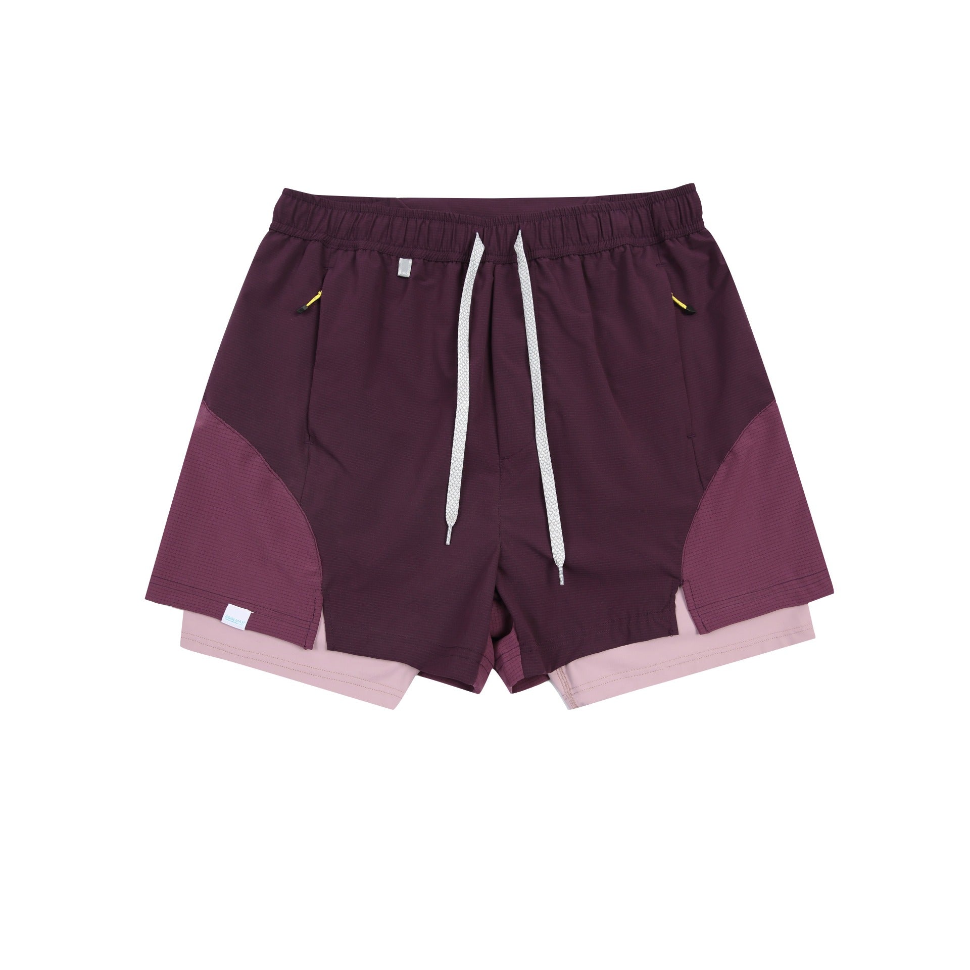 Outdoor Quick-Dry Running Shorts Color-Blocked Design with Anti-See-Through Feature