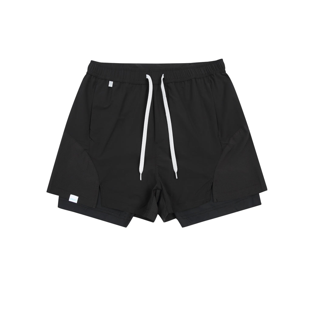 Outdoor Quick-Dry Running Shorts Color-Blocked Design with Anti-See-Through Feature